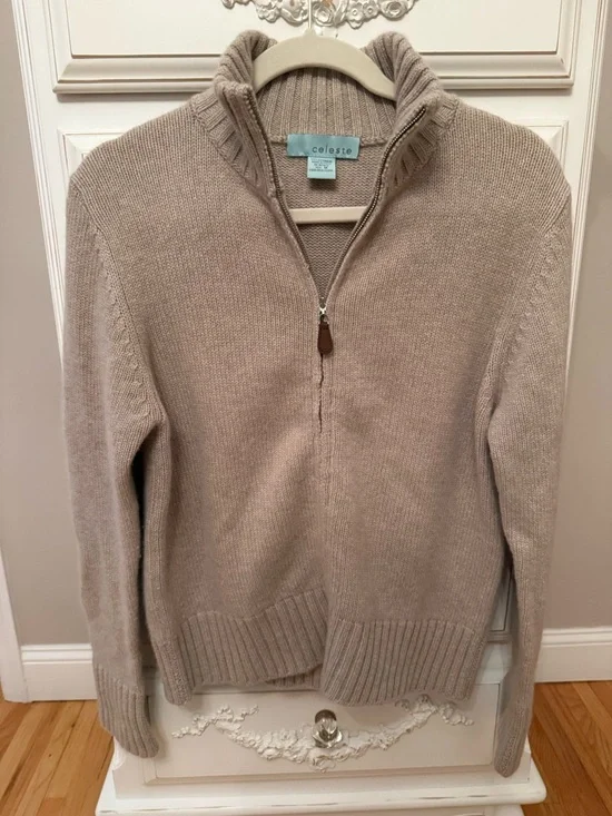 Celeste Cashmere Women’s Size Medium zip up sweater - brand new & super soft! - Picture 5 of 10